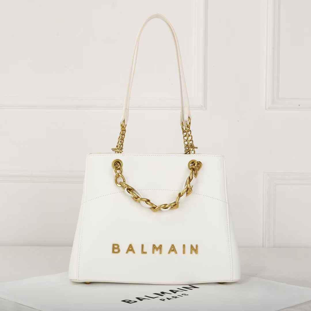WhatsApp Image 2025-01-31 at 2.45.04 PM Balmain 1945 White Tote Bag