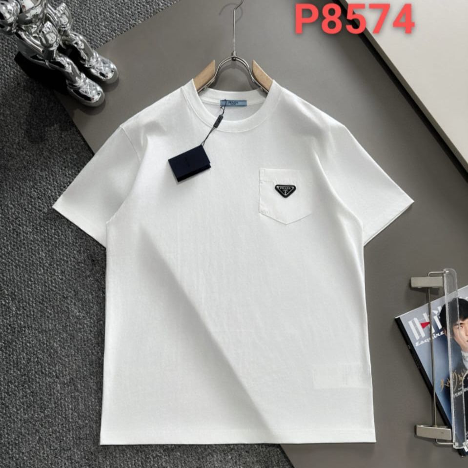 Prada White Oversized Tshirt  For Men