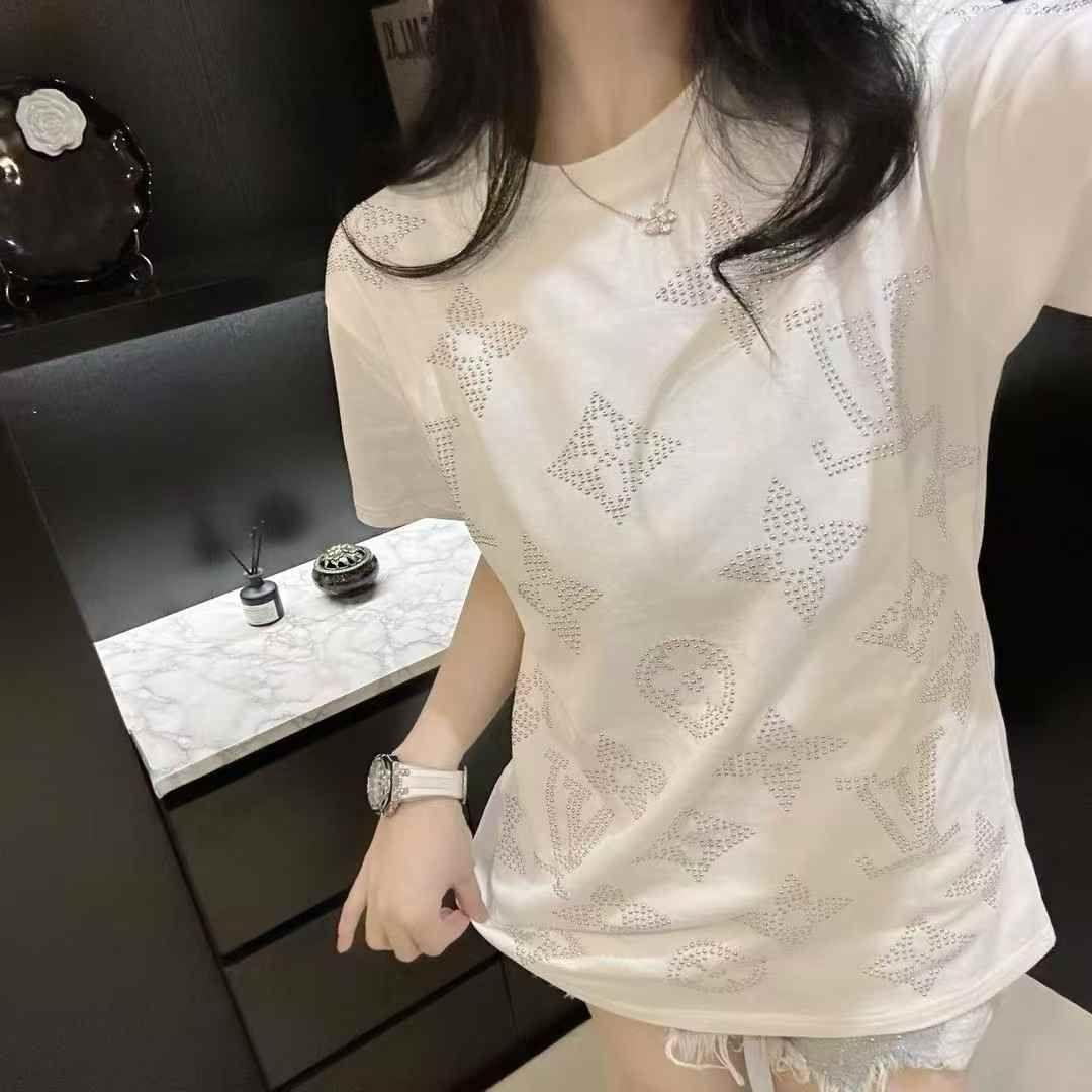 Louis Vuitton White Oversized T-shirt  For Women