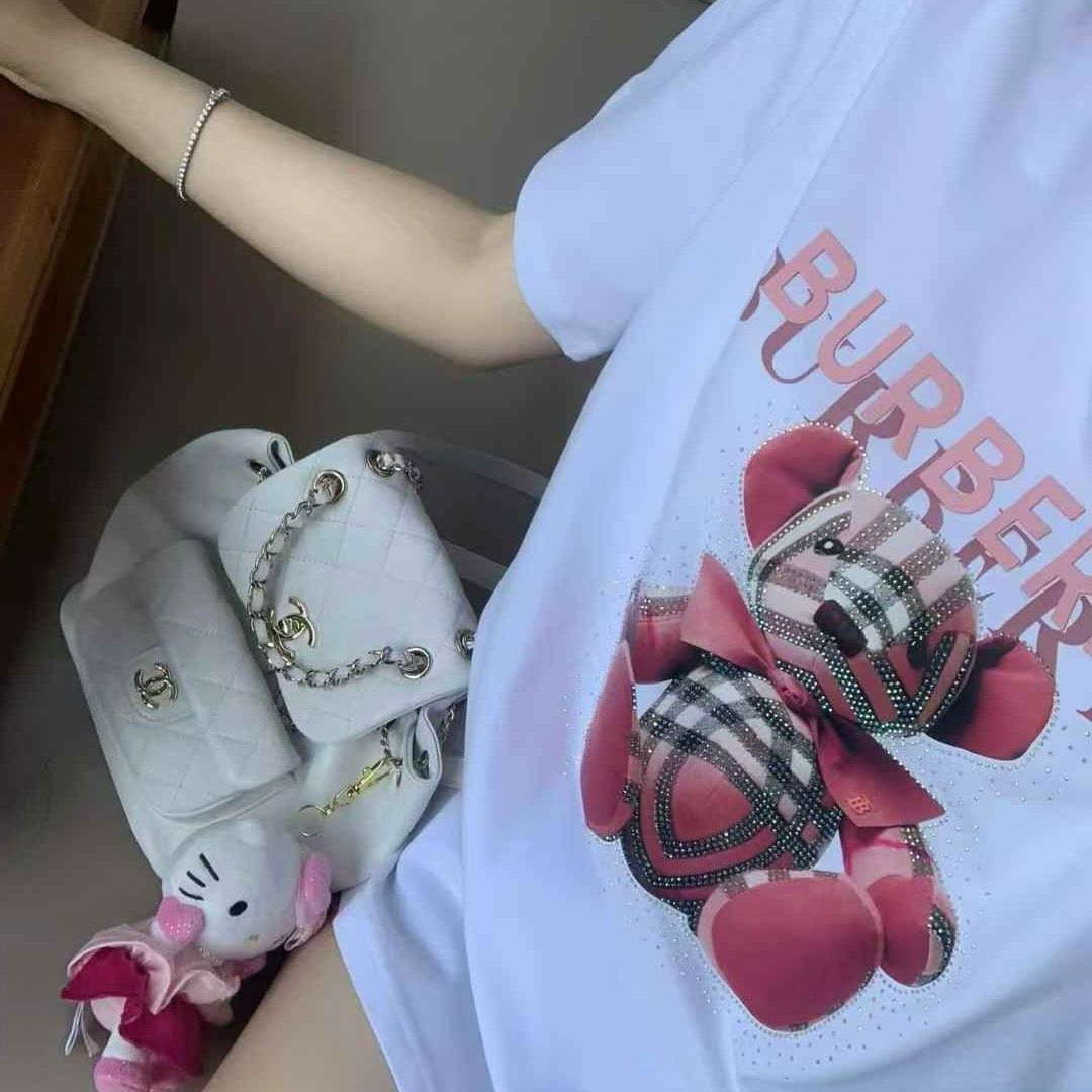 WhatsApp Image 2025-02-18 at 4.43.29 PM Burberry Teddy White Oversized T-shirt For Women