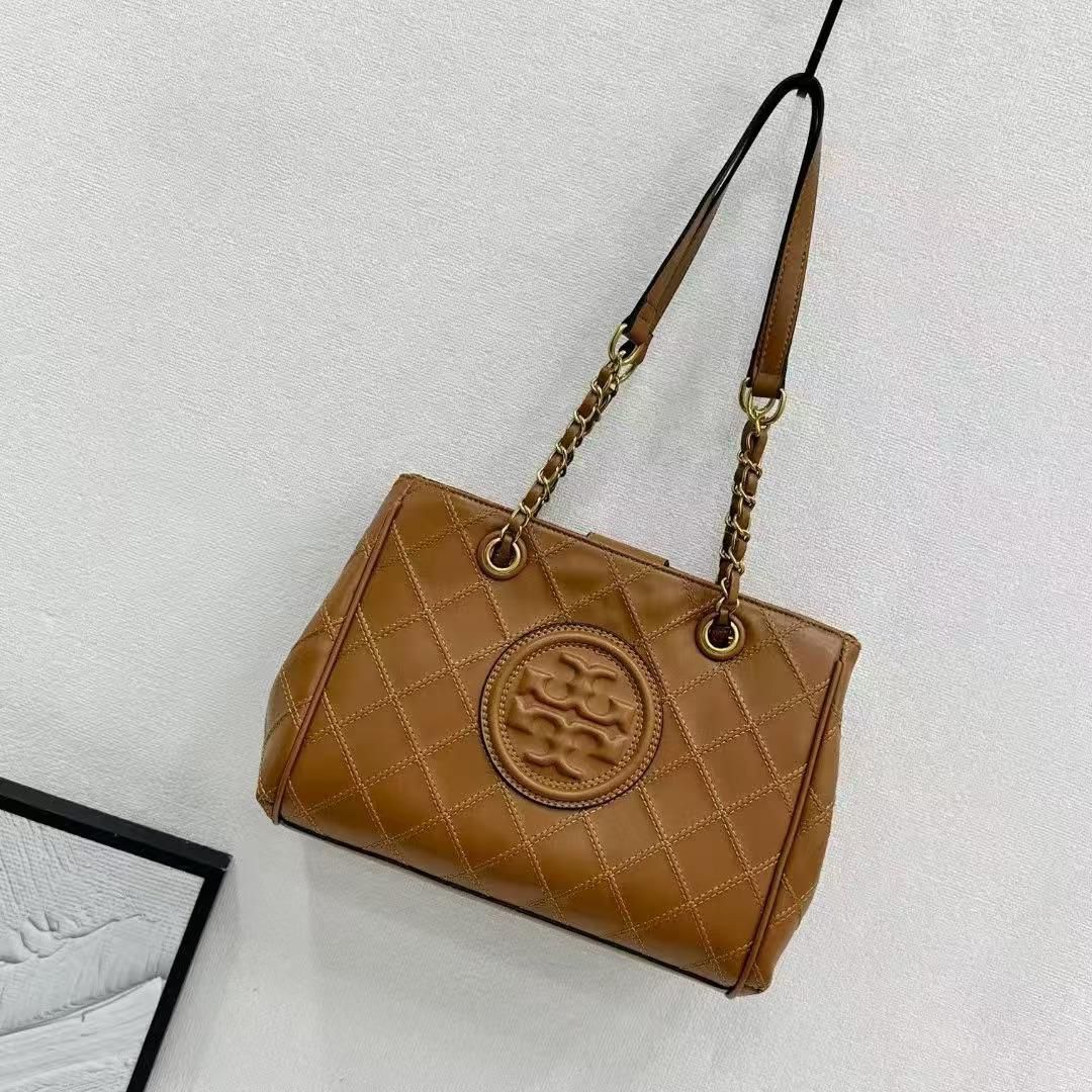 Tory Burch Fleming Brown Medium Tote Bag