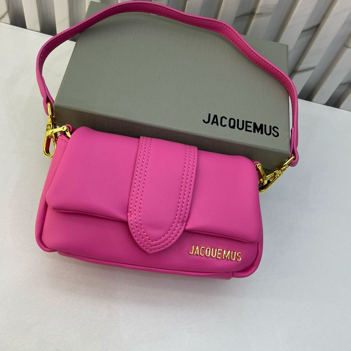 WhatsApp Image 2025-02-25 at 12.15.34 PM Jacquemus Le Bambimou Pink Sling Bag (With Box)