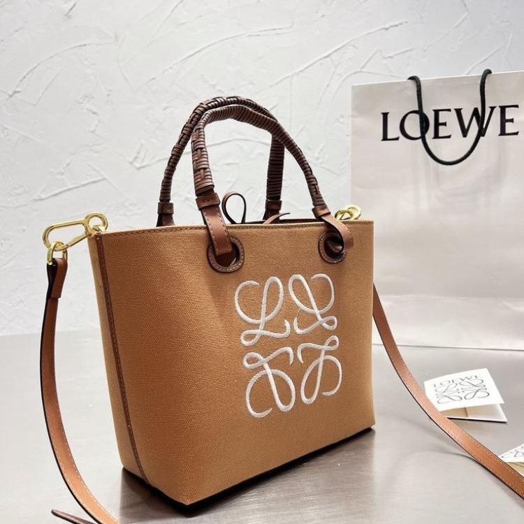 WhatsApp Image 2025-02-25 at 8.10.58 PM Loewe Anagram Brown Mini Tote Bag (With Box)