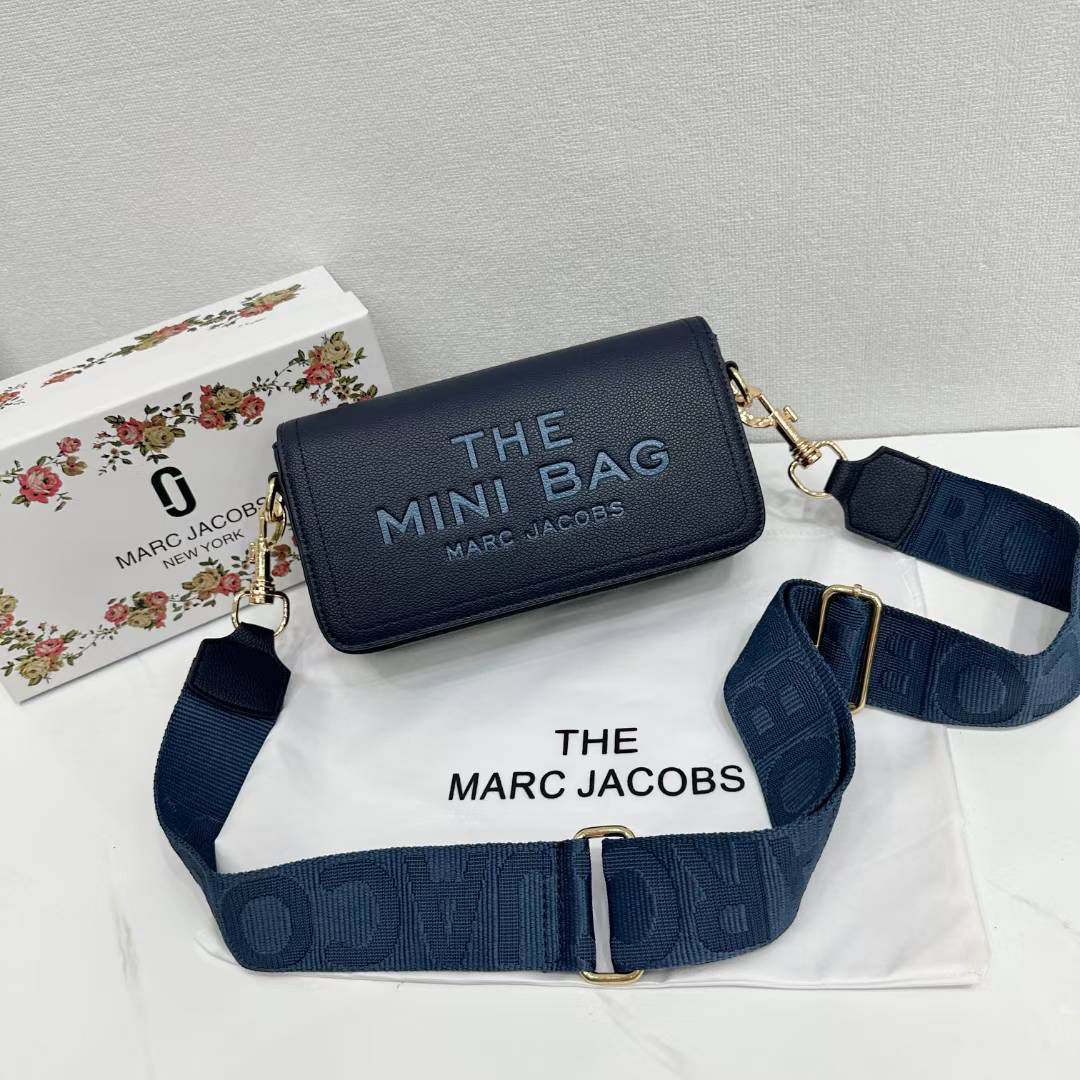 WhatsApp Image 2025-02-28 at 11.38.25 PM Marc Jacobs Dark Blue The Mini Bag (With Box)