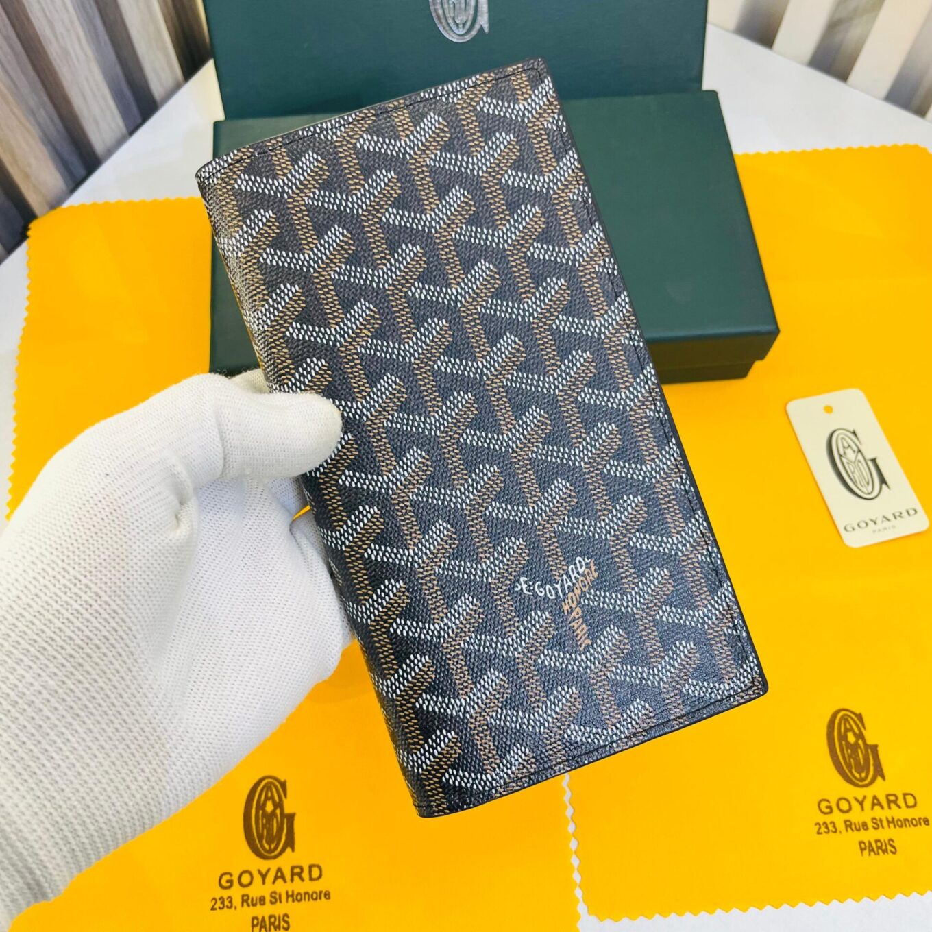 Goyard Grenelle Black Long Premium Wallet