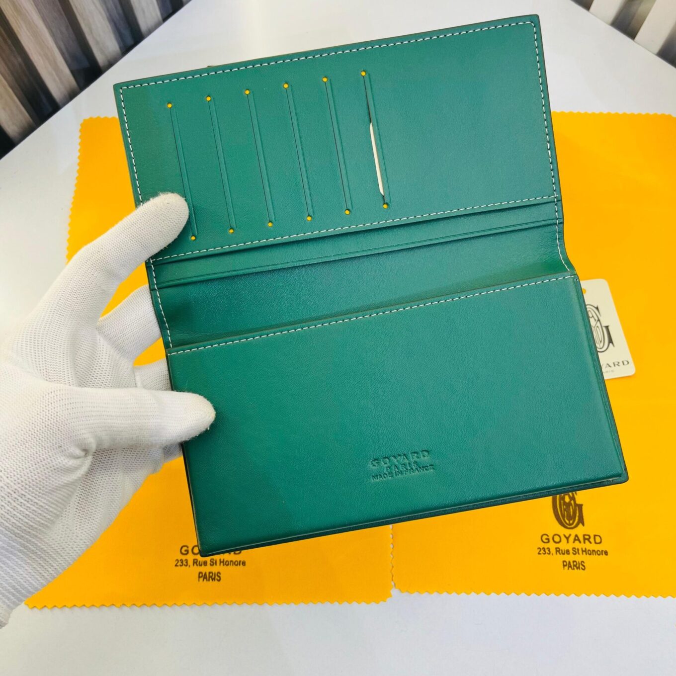 Goyard Grenelle Green Long Premium Wallet