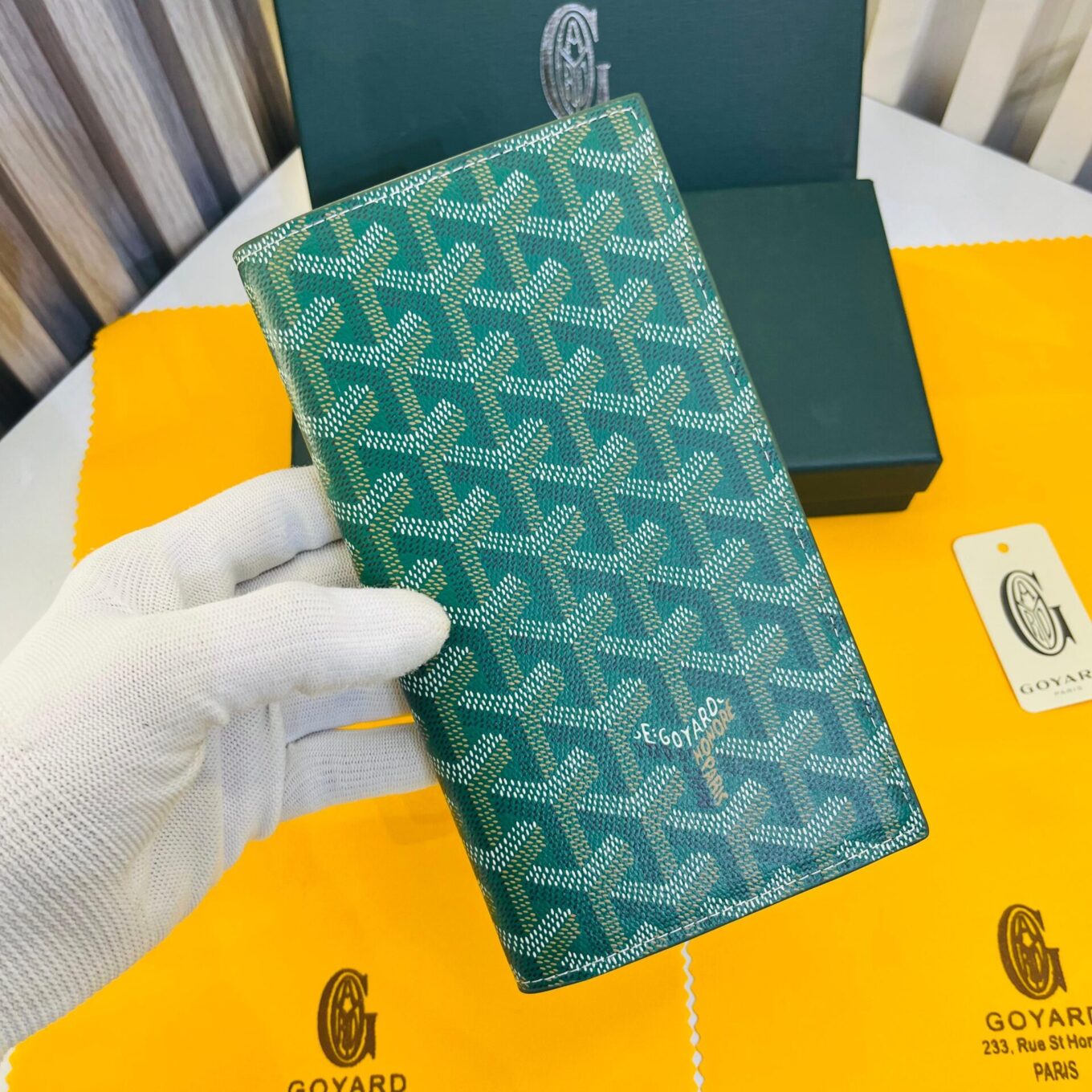 Goyard Grenelle Green Long Premium Wallet