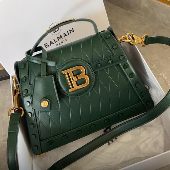 WhatsApp Image 2025-03-03 at 6.19.23 PM Balmain B Buzz Dynasty Geeen Color Hand Bag (With Box)