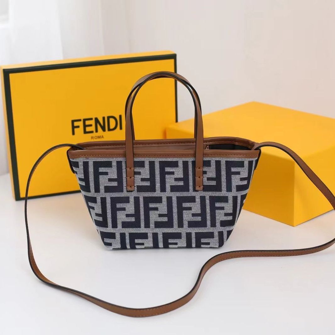 WhatsApp Image 2025-03-03 at 8.16.09 PM Fendi Mini Roll Blue Tote Bag (With Box)