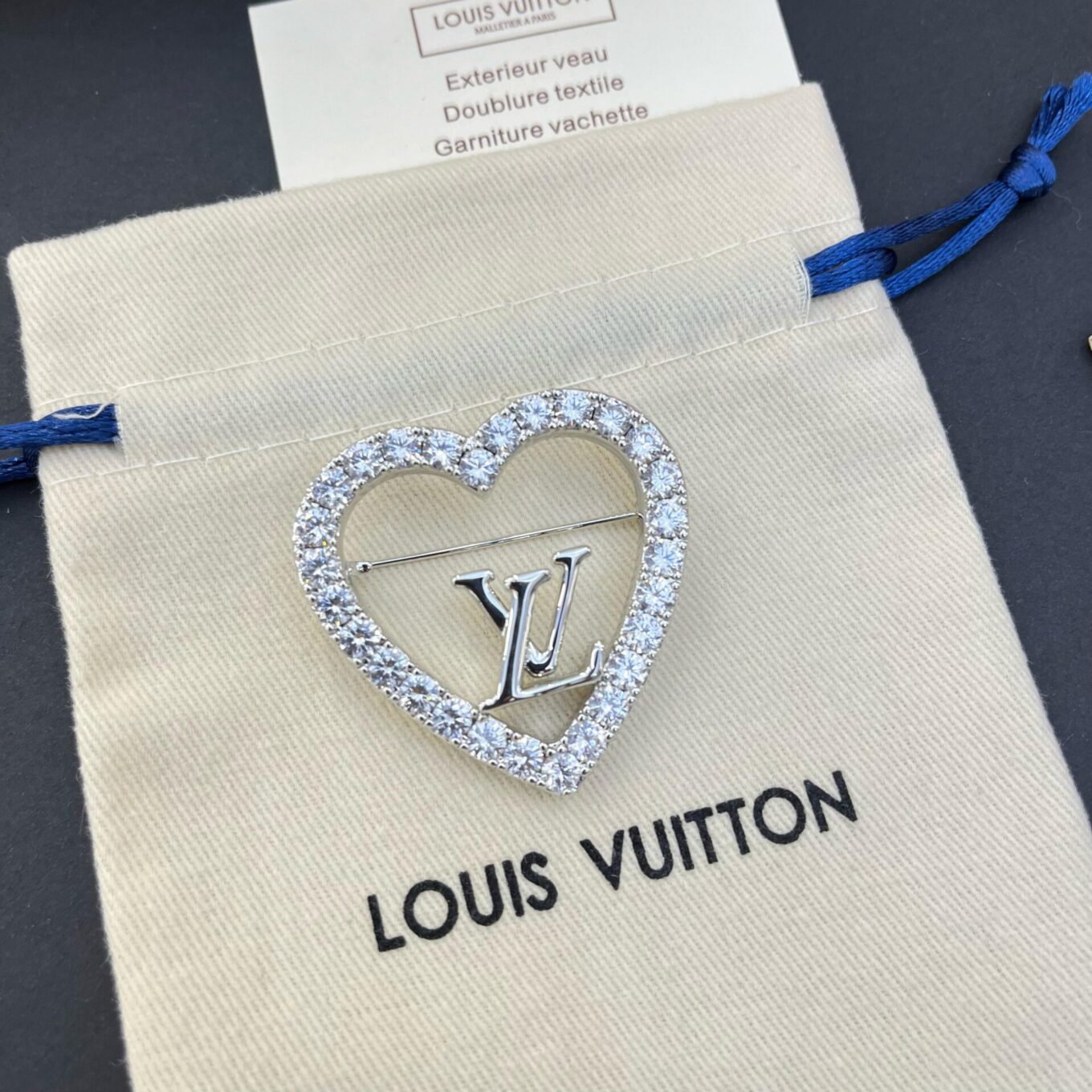 Louis Vuitton Love Silver Brooch
