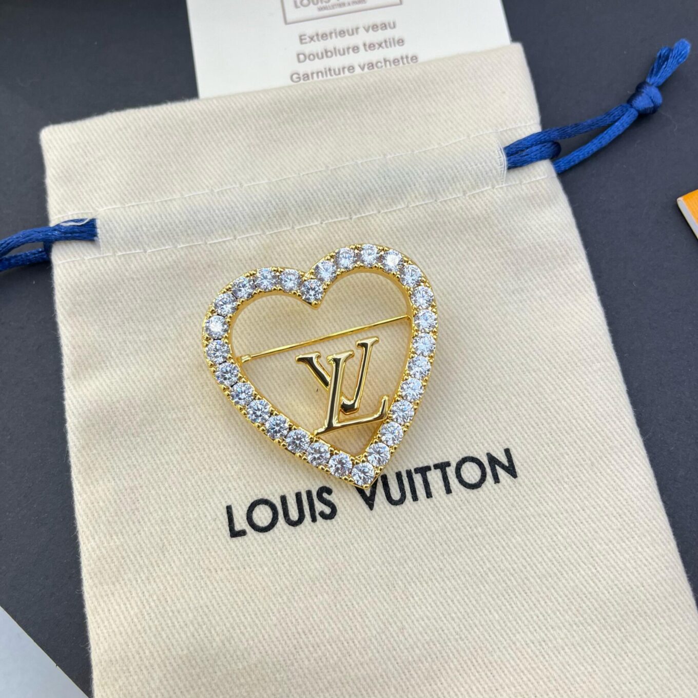 Louis Vuitton Love Golden Brooch