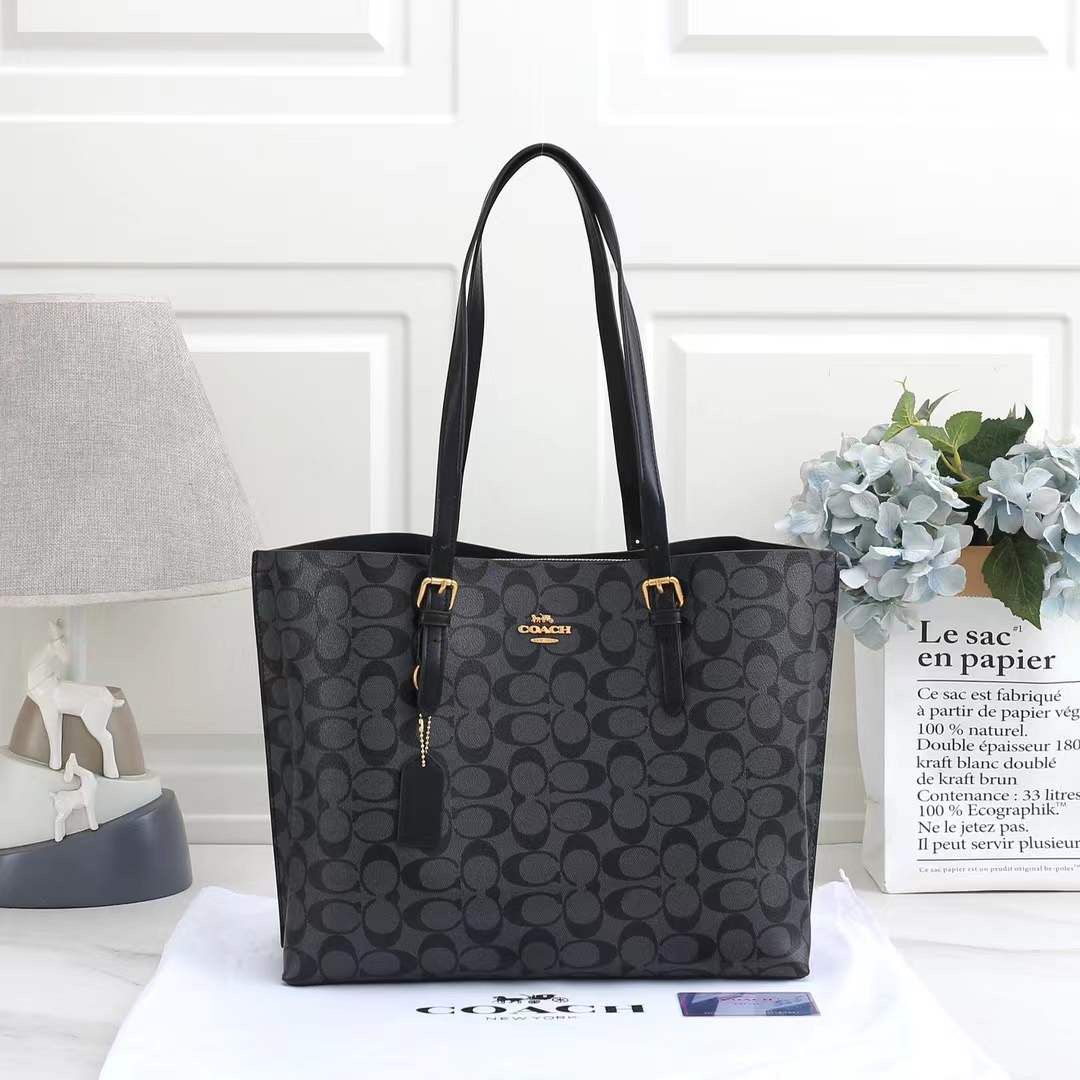 Coach Mollie Black Tote Bag