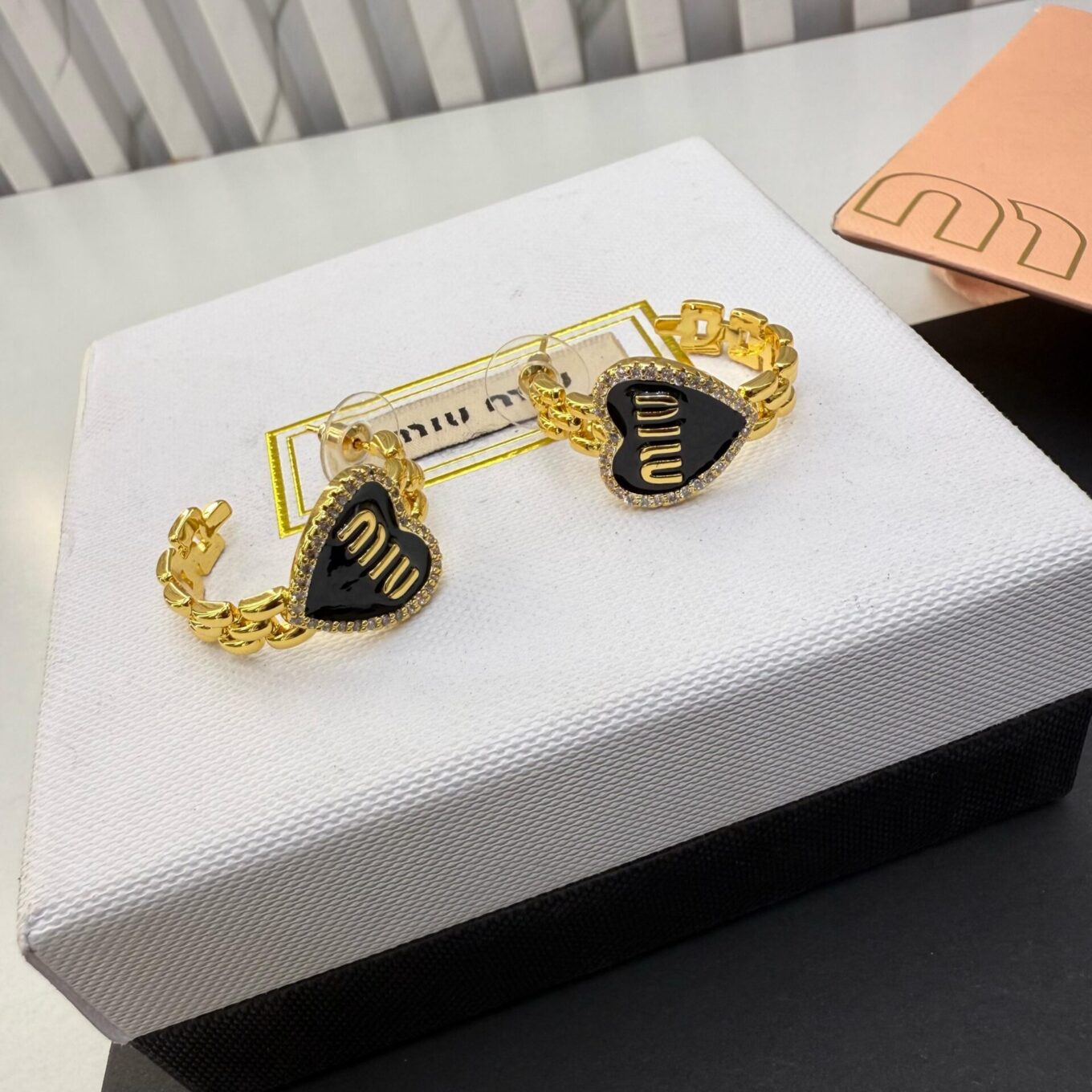 Miu Miu Golden Black Earring