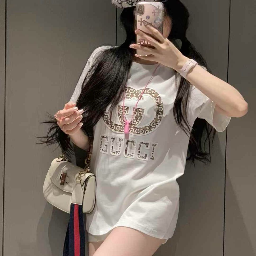 Gucci White Monogram T-shirt