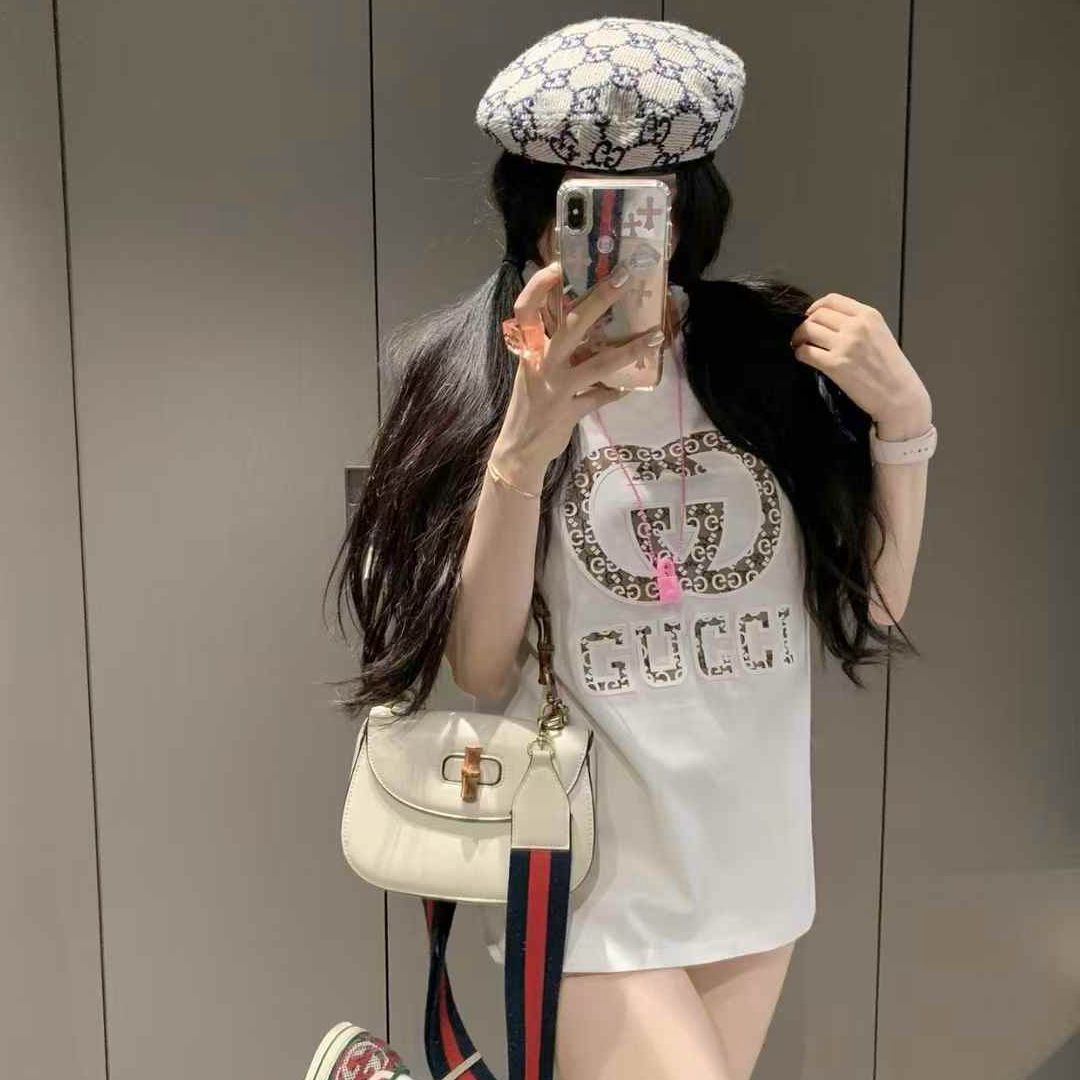 Gucci White Monogram T-shirt