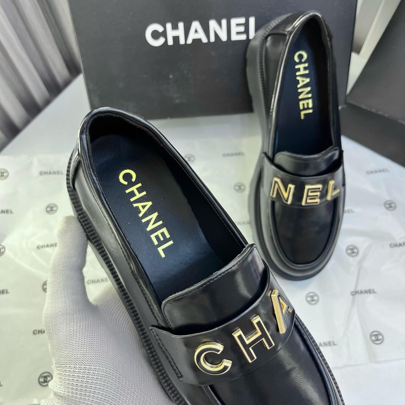 WhatsApp Image 2025-04-04 at 5.41.49 PM (1) Chanel Black Mocassin Loafer