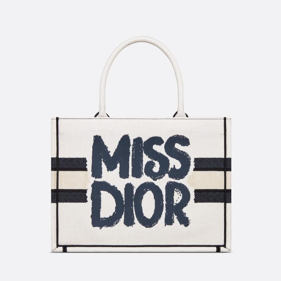 WhatsApp Image 2025-04-10 at 2.06.16 PM Christian Dior Miss Dior White Book Tote (With Box)