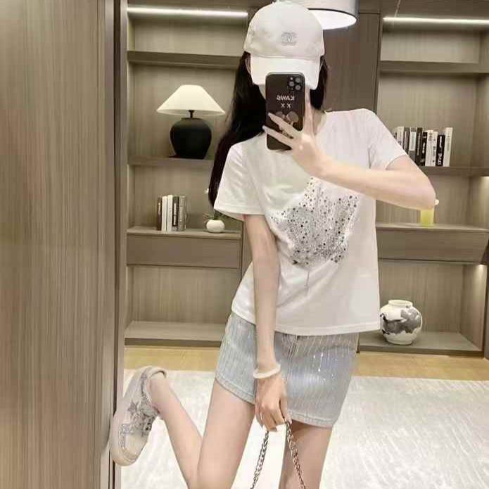 Dior Silver Stone White T-shirt