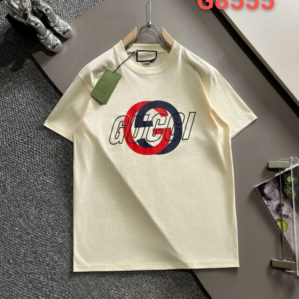 Gucci Monogram White Tshirt For Men
