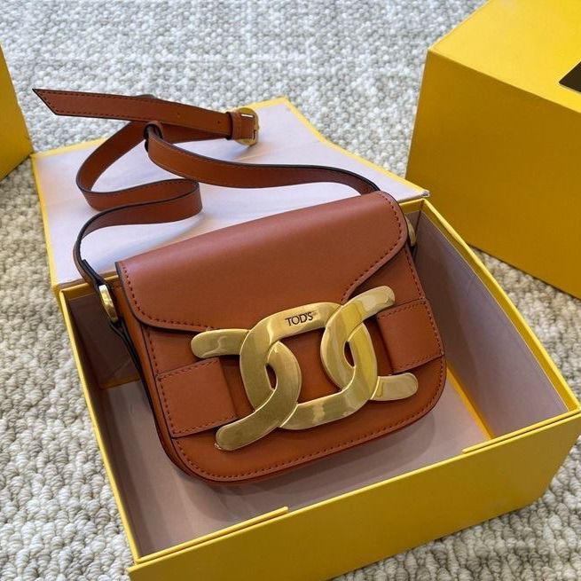 WhatsApp Image 2025-05-12 at 1.53.25 PM Tods Mini Kate Premium Quality Brown Sling Bag (With Box)