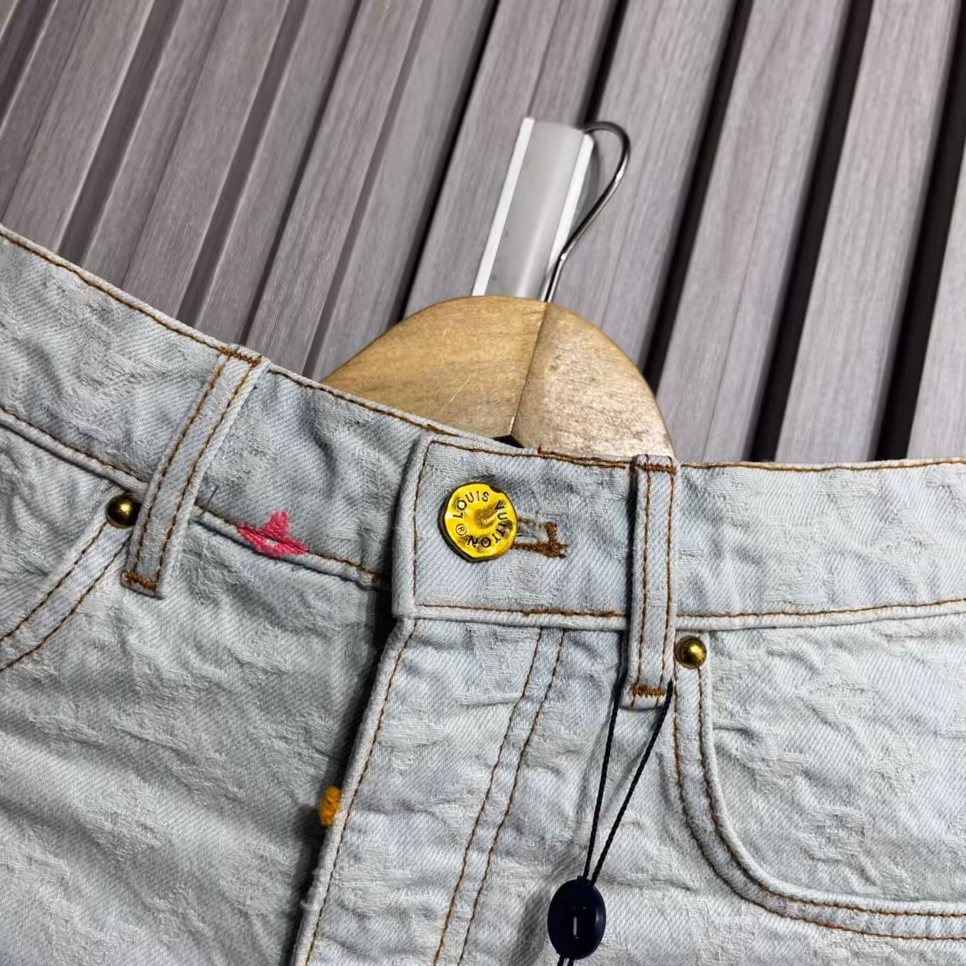 Louis Vuitton Summer Jaquard Denim Shorts For Women