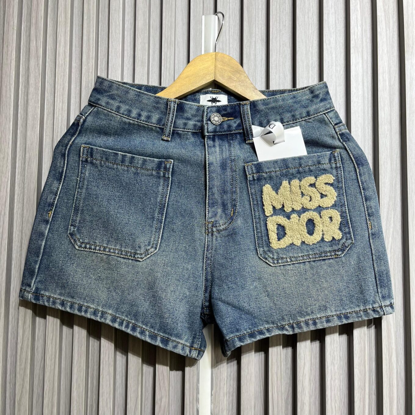 Miss Dior Women's Blue Denim Shorts