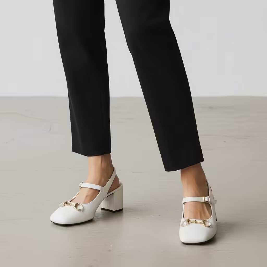 Gucci Horsebit White Pump For Women