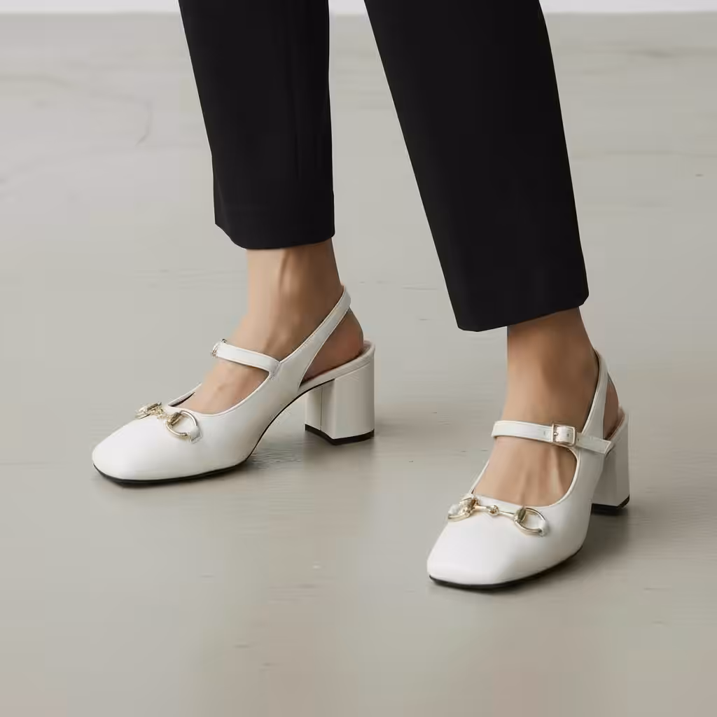 Gucci Horsebit White Pump For Women