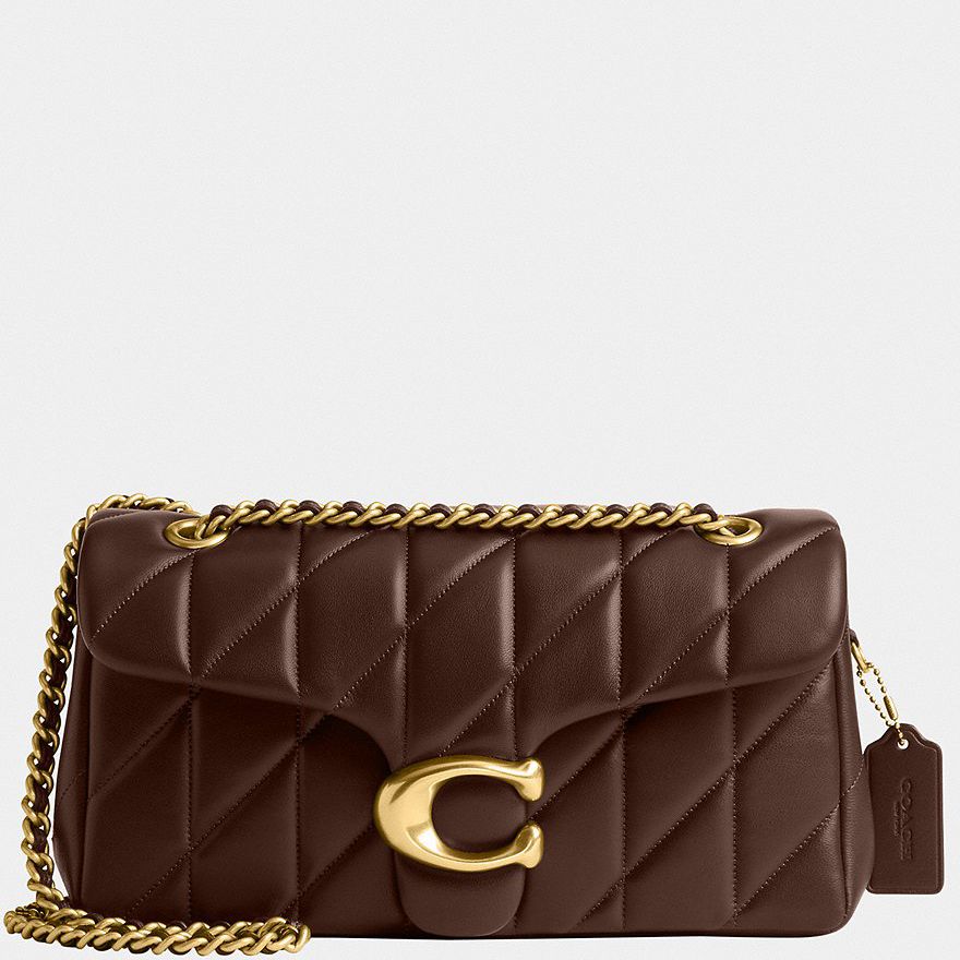 Coach Tabby 26 Coffee Quilted Sling Bag (With Box)
