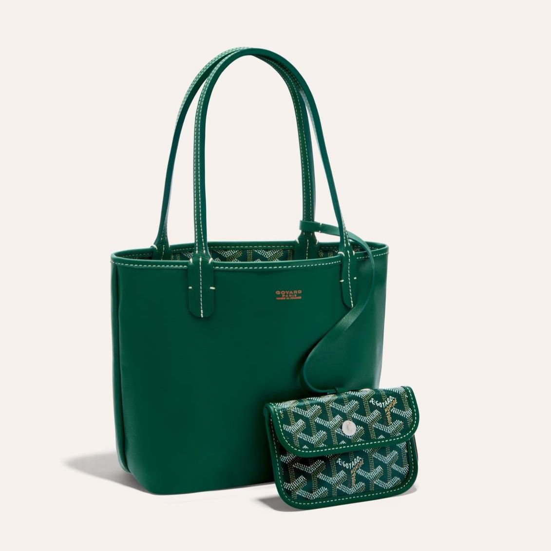 Goyard Anjou Mini Inside Out Green Tote