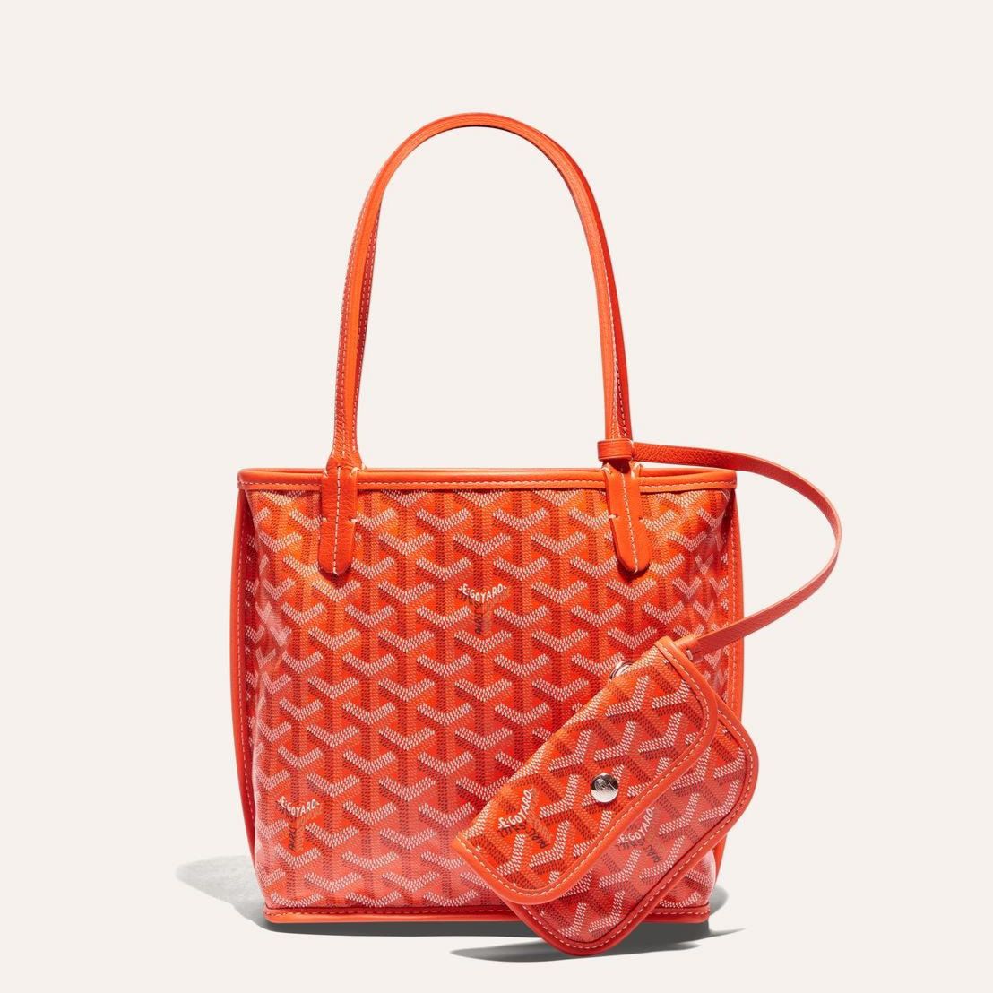 Goyard Anjou Mini Inside Out Orange Tote