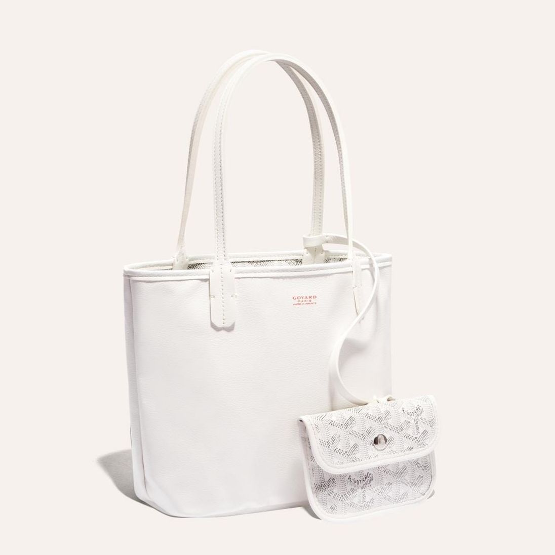 Goyard Anjou Mini Inside Out White Tote