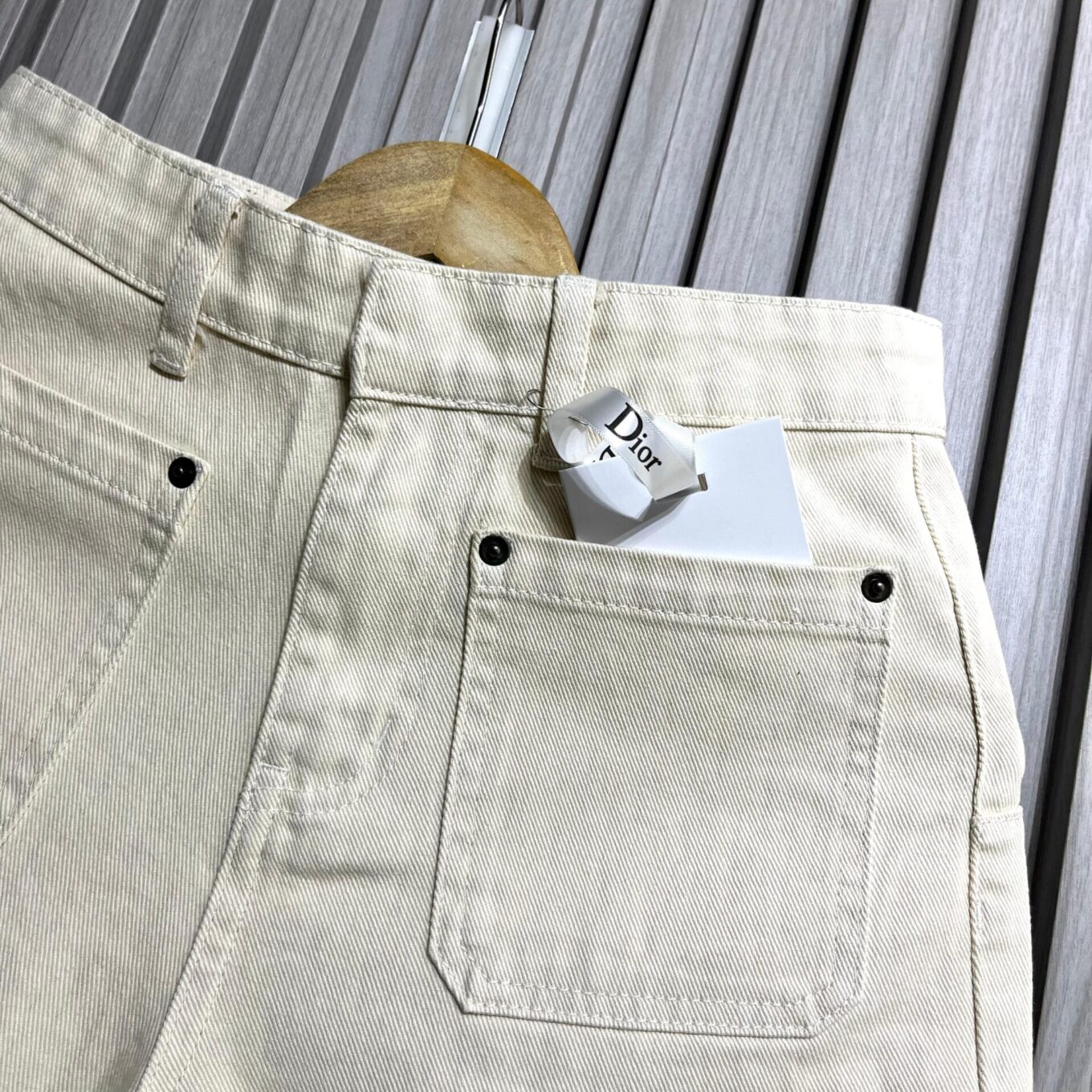 WhatsApp Image 2025-06-05 at 12.50.23 AM (1) Christian Dior Beige Relaxed Fit Denim For Women