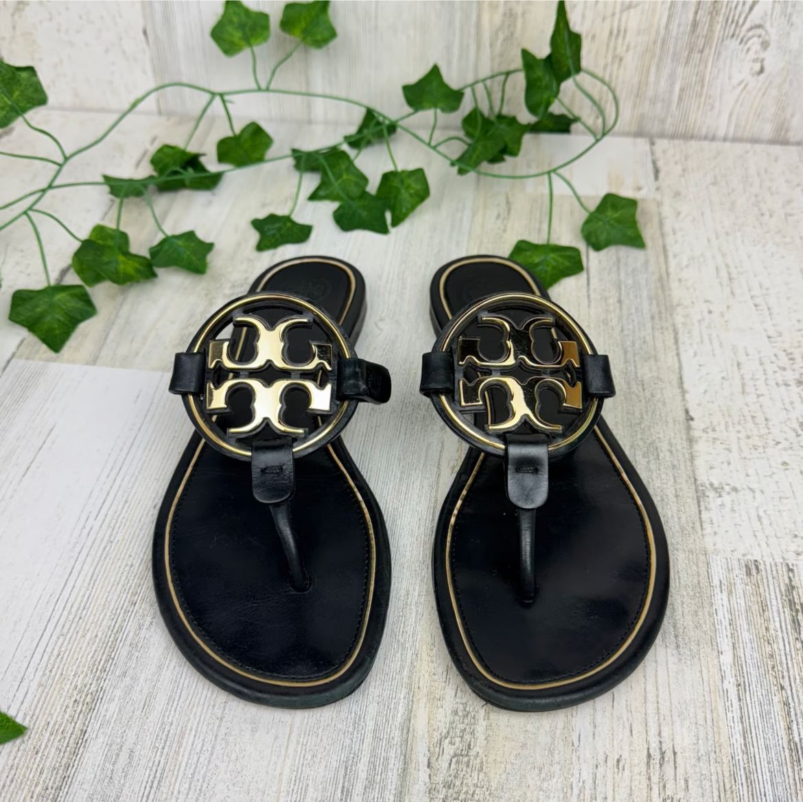 WhatsApp Image 2025-06-11 at 4.04.39 PM Tory Burch Miller Black Thong Sandal For Women