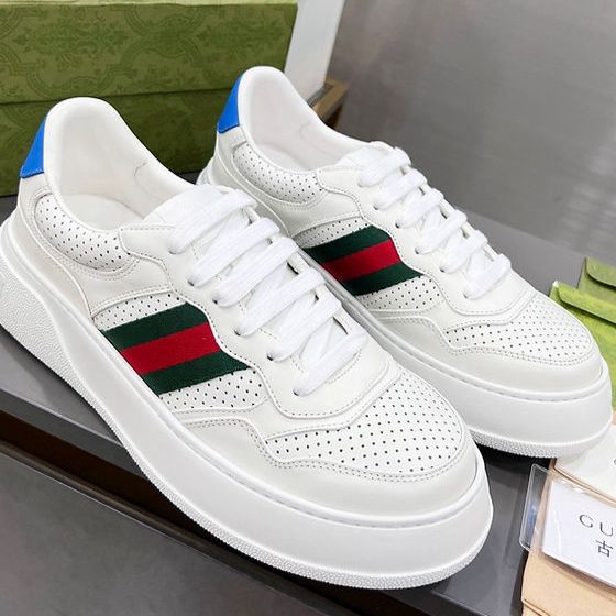 WhatsApp Image 2025-06-14 at 10.49.36 AM (1) Gucci Chunky B Leather White Sneaker For Men