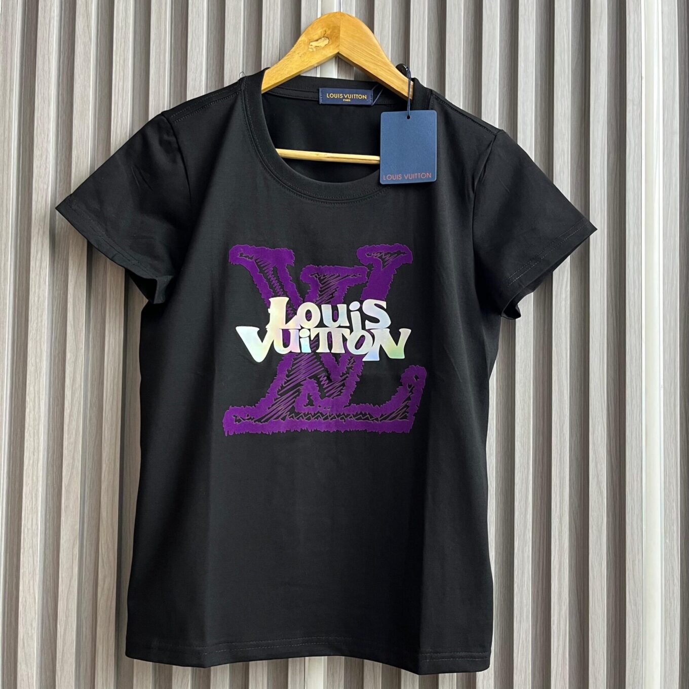 Louis Vuitton Black Mono Tshirt For Women