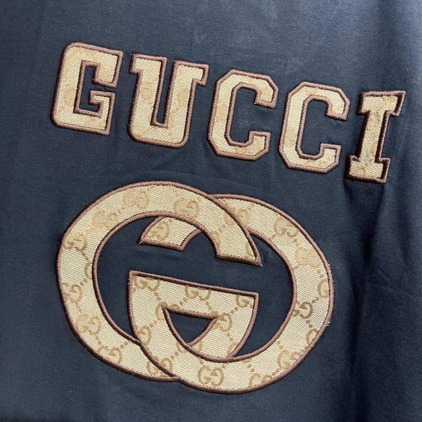 Gucci Black Monogram T-shirt For Women