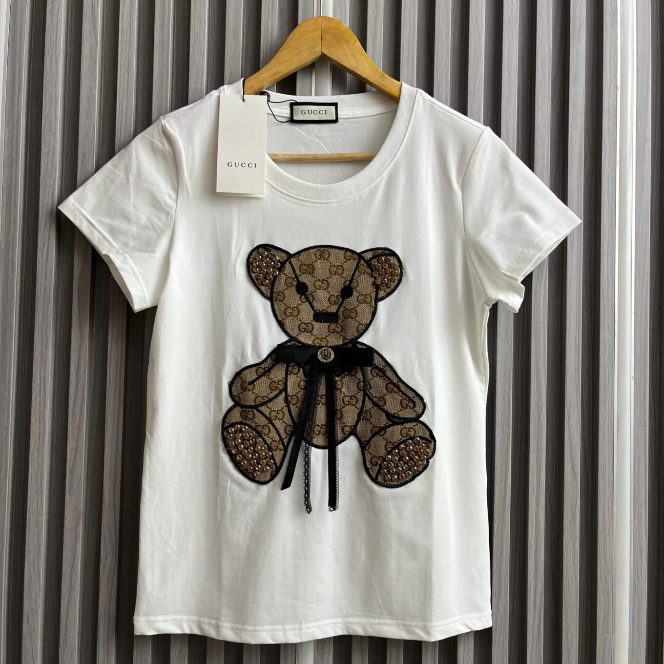 Gucci Teddy White Tshirt For Women