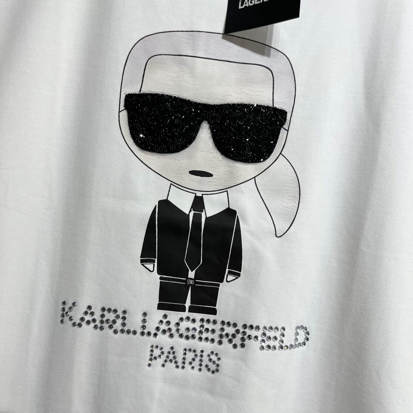 Karl Lagerfeld White Classic Tshirt For Women