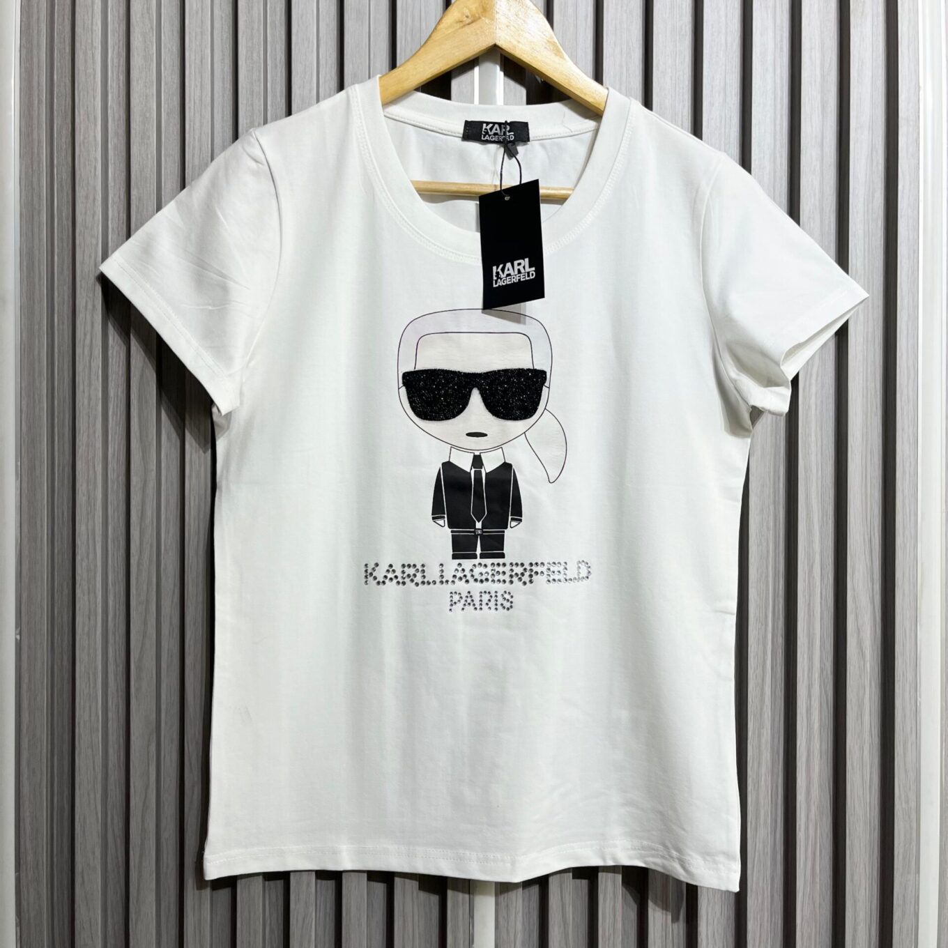 Karl Lagerfeld White Classic Tshirt For Women