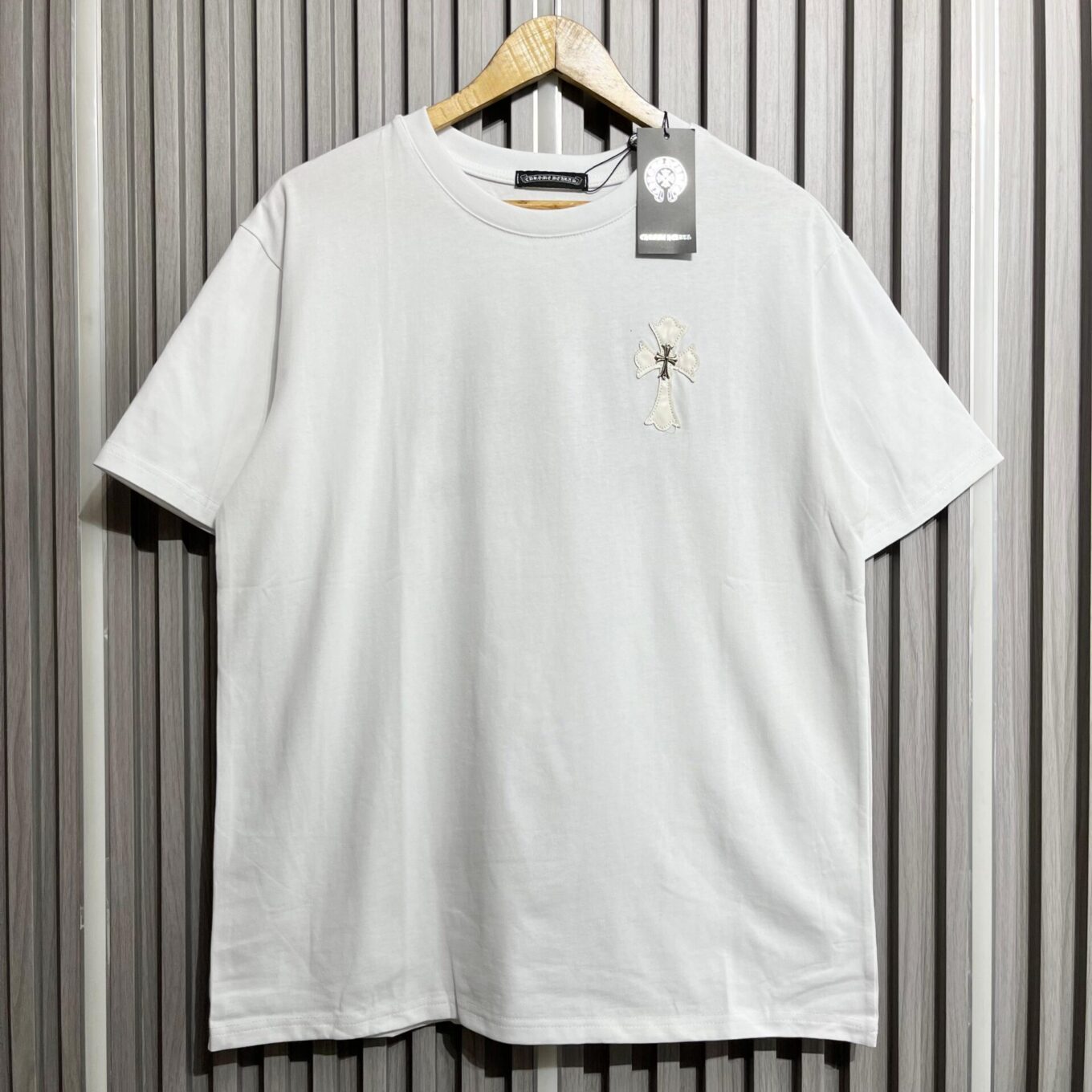 WhatsApp Image 2025-06-16 at 6.02.14 PM Chrome Heart White Oversized T-shirt