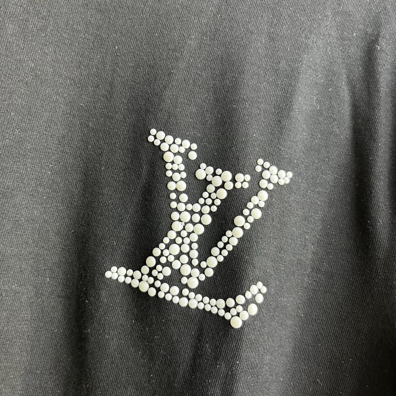 Louis Vuitton Mono Black Oversized T-shirt  For Women