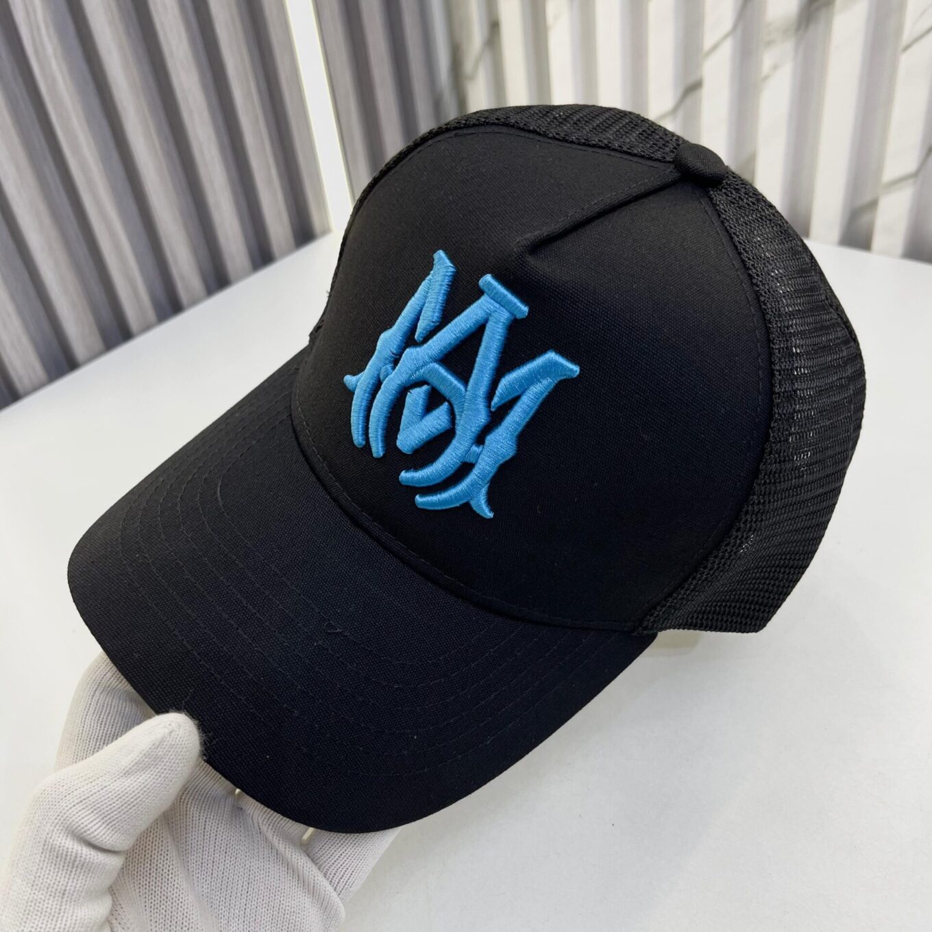 Amiri Blue Logo Baseball Cap