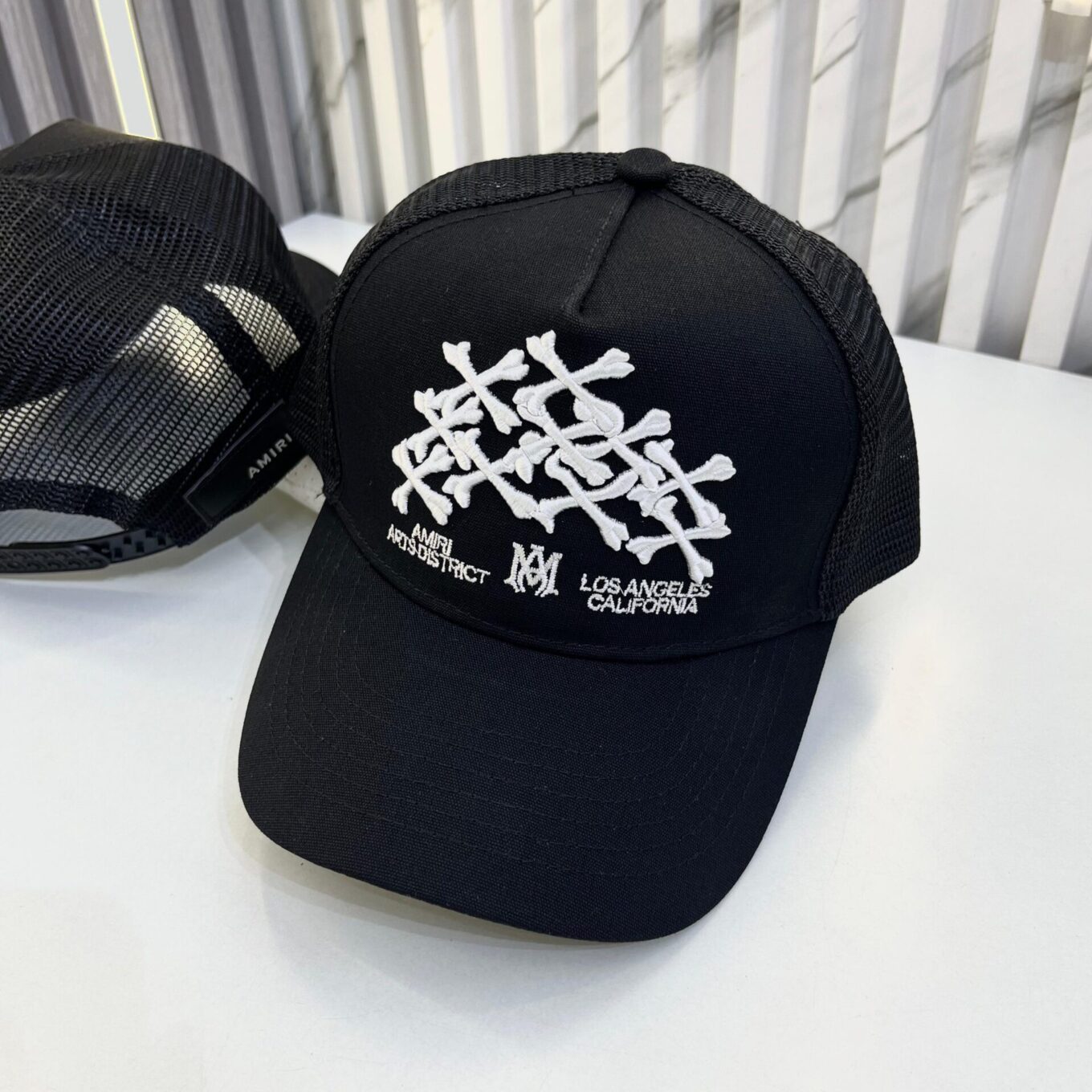 Amiri Black Bone Baseball Cap