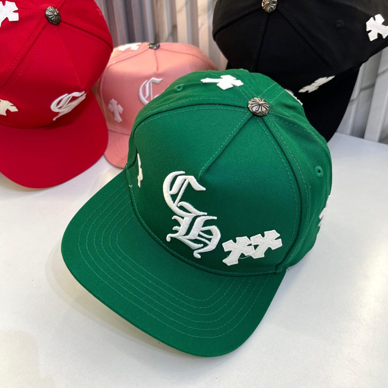 Chromeheart Green Baseball Cap