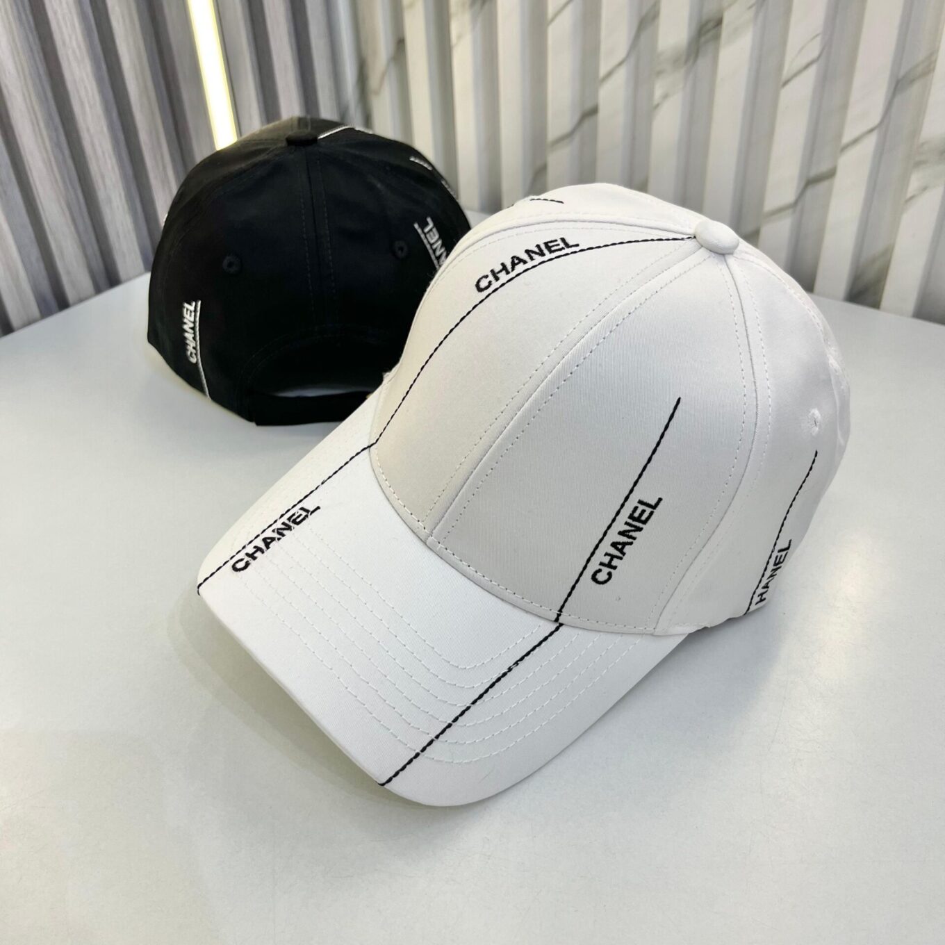 Chanel White Classic Baseball Cap