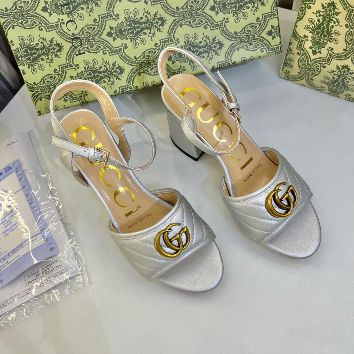 WhatsApp Image 2025-06-18 at 6.18.19 PM (1) Gucci Marmont Silver Mid High Pump For Women