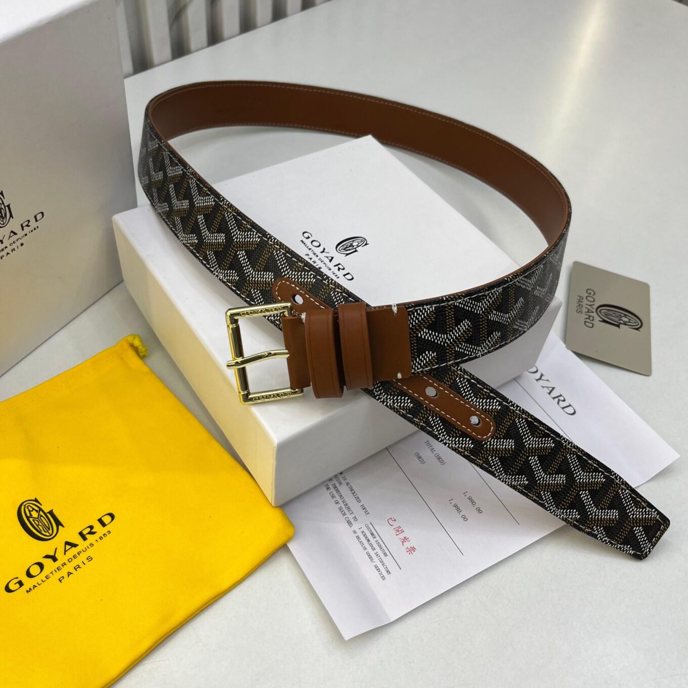 WhatsApp Image 2025-06-26 at 6.01.03 PM Goyard Signature Unisex Belt