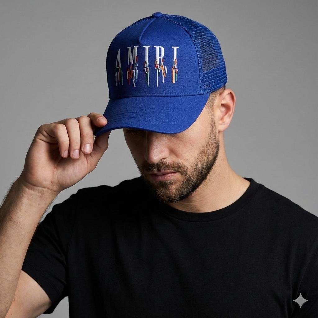 Amiri Blue Baseball Cap