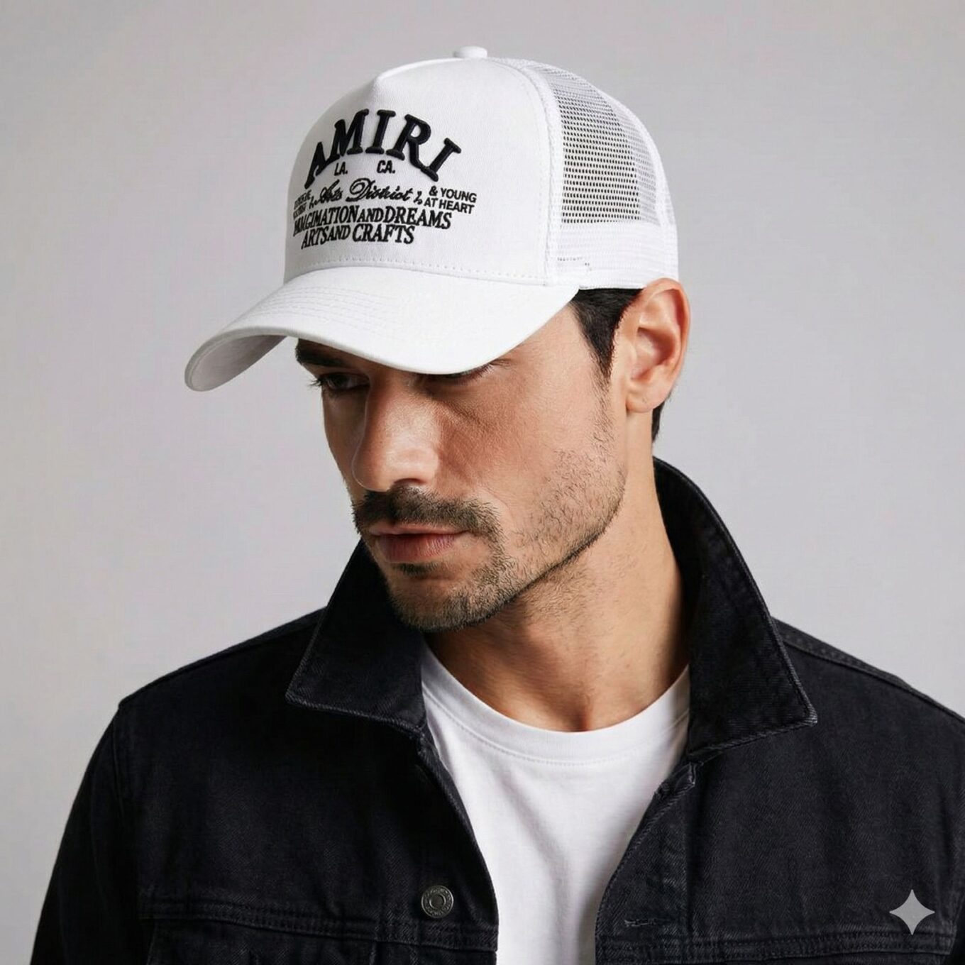 Amiri White Baseball Cap